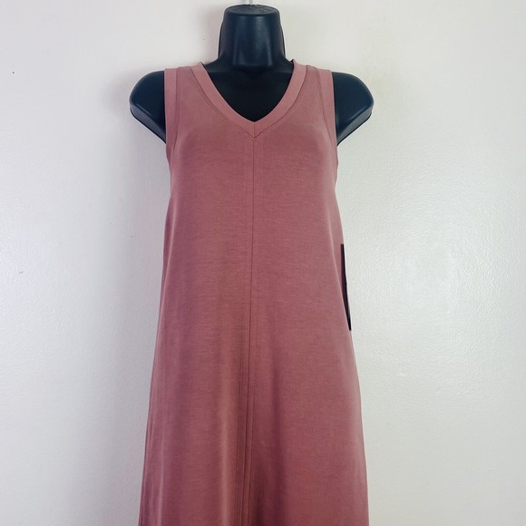 NWT Lululemon Ease of it All V-Neck Midi Dress Softstreme in Spiced Chai Sz 0 - Picture 7 of 16